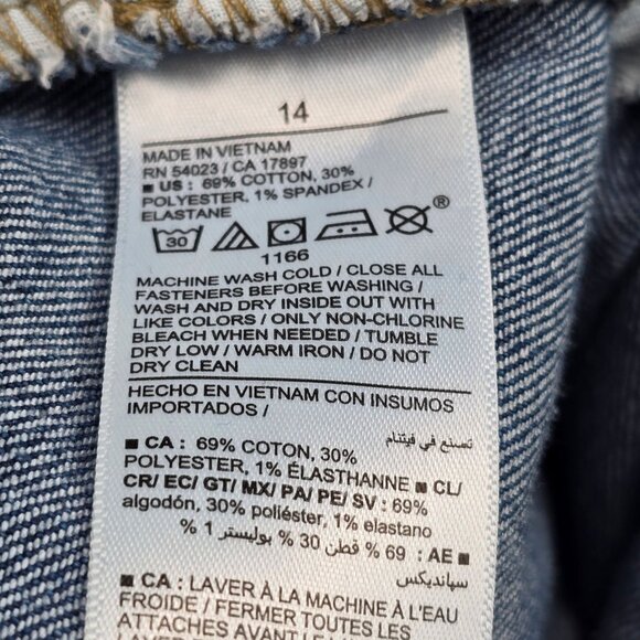 Old Navy Womens High-Rise Wow Wide Leg Jeans Size 14 Blue Denim - Picture 3 of 5